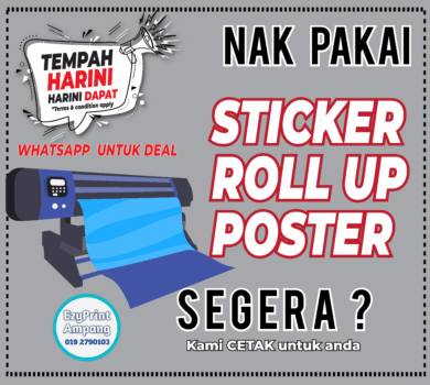 express urgent sticker roll up poster