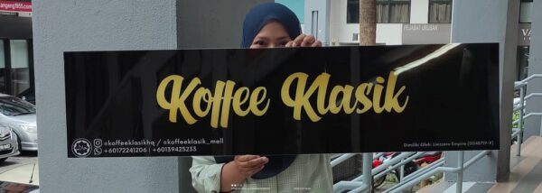 acrylic signage / plaque