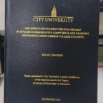 Thesis hardcover binding