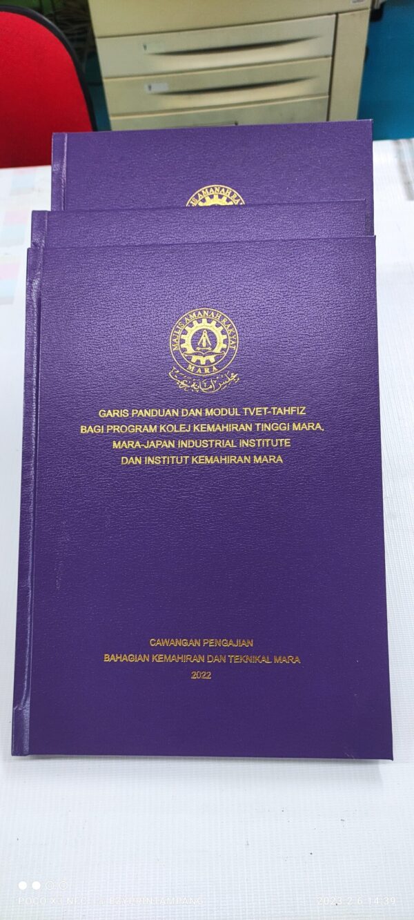 Thesis hardcover binding