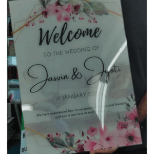 acrylic wedding board