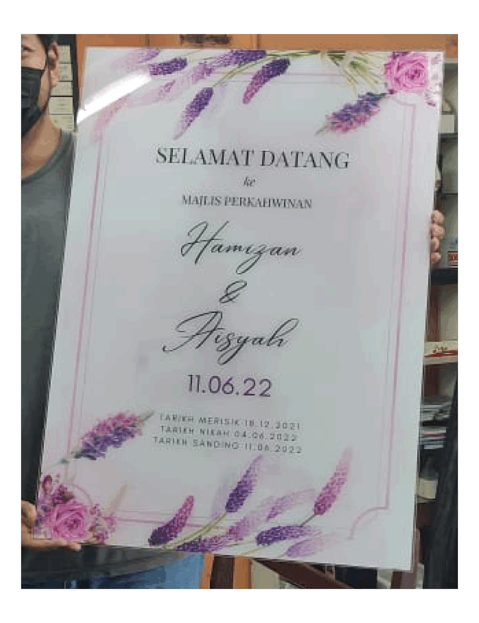 acrylic wedding board
